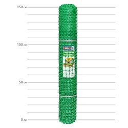 Решетка заборная ЗР-45 (яч.45х45мм) рулон 1,5х20м (зеленый) пластиковая