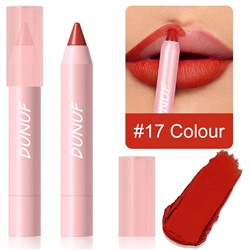 Матовая помада-карандаш DUNUF matte lipstick crayon 17