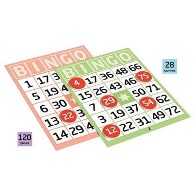 Игра настольная "Бинго" (карт.фишки)  04209