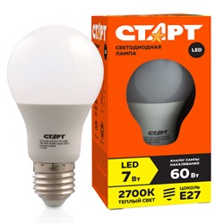 Лампа светодиодная Старт LED, серия "ЭКО" 7W30, ти