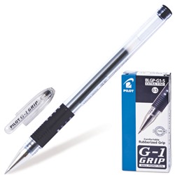 Ручка гелевая с грипом Pilot G-1 Grip 0,3 мм черная BLGP-G1-5/140197 (12)