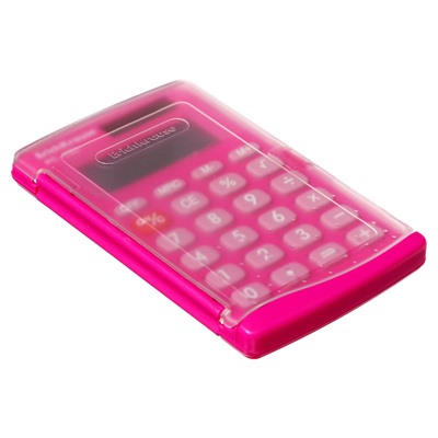 Калькулятор карманный 8-разрядов ErichKrause PC-103 Neon, розовый