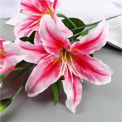 Цветы искусственные "Лилия галант" d-13 см 66 см, розовый