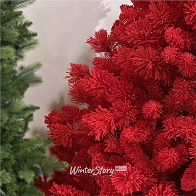 Искусственная красная елка Teddy Red заснеженная 150 см, ЛЕСКА + ПВХ (A Perfect Christmas)