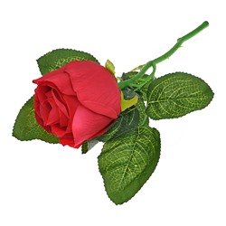 TCV009-01 Искусственный цветок Роза, 29х7см, цвет красный
