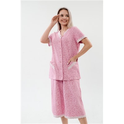 Пижама женская из кулирки Ворожея розовый