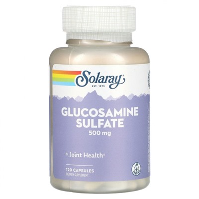 Solaray, Сульфат глюкозамина, 500 мг, 120 капсул