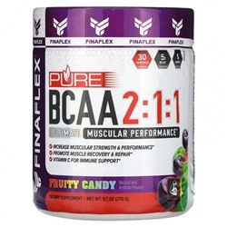 Finaflex, Pure BCAA 2: 1: 1, фруктовые конфеты, 276 г (9,7 унции)