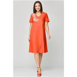 Платье  Мишель стиль артикул 1196 оранжевый