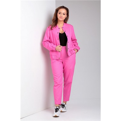 Брюки, куртка  Liona Style артикул 848 розовый
