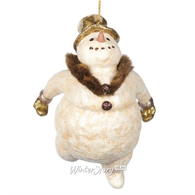 Елочная игрушка Снеговик Джером - Волшебный лес Монтерра 12 см, подвеска (Goodwill)