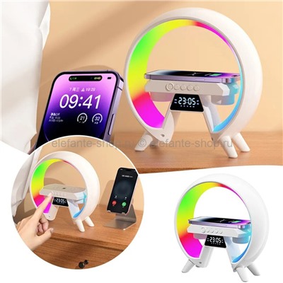 Светильник-колонка LED Wireless Charging Speaker HM-G6 White (96)