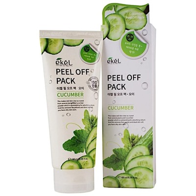 Ekel Маска-пленка с экстрактом огурца - Peel off pack cucumber, 180мл