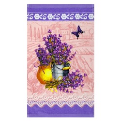 Махровое полотенце «Лаванда» размер, 30x50 см, цвет сиреневый