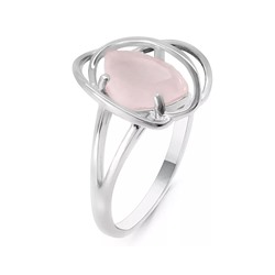 Кольцо, розовый кварц, МЦВА96