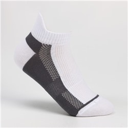 Носки мужские спортивные, цвет белый/серый, размер 27