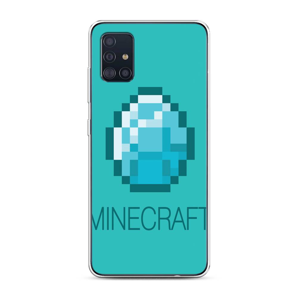 Силиконовый чехол Minecraft алмаз на Samsung Galaxy A51 купить, отзывы,  фото, доставка - Клуб Шопоголиков 