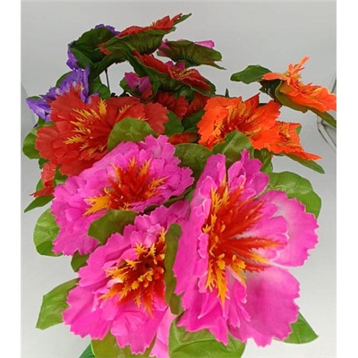 Цветы искусственные декоративные Мак 6 цветков 35 см