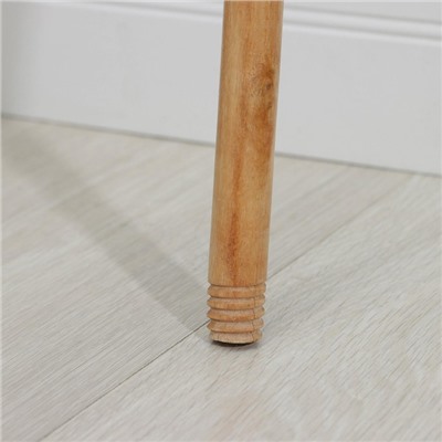 УЦЕНКА Черенок деревянный, лакированный Доляна, 119×2,2 см, c еврорезьбой