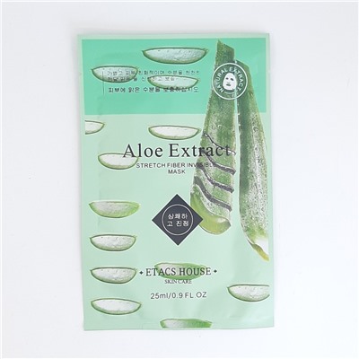 ETACS HOUSE  Маска - муляж для лица ALOE EXTRACT Moisturizing  25мл