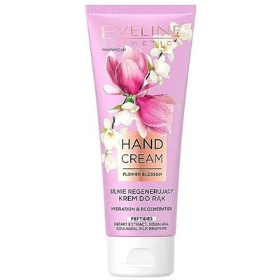 Eveline (75мл) Hand cream FLOWER BLOSSOM Крем для рук с пептидами.10