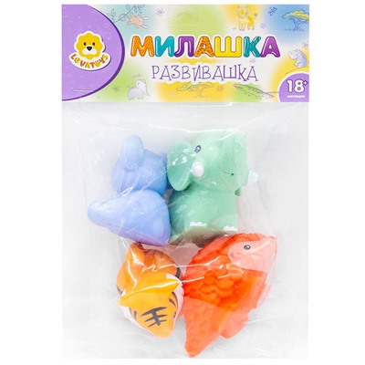 Набор резиновых игрушек для ванны Levatoys 100-BYSDK в пак. в Самаре