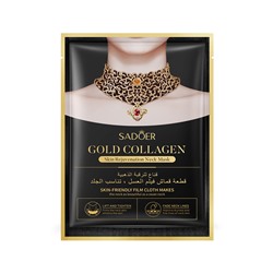 Маска для шеи с коллагеном и золотом SADOER Gold Collagen Skin Rejuvenation Neck Mask, 25 мл