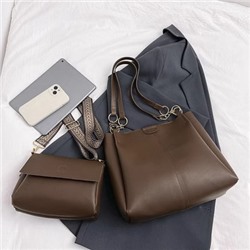 Набор сумок из 2 предметов, арт А130, цвет: коричневый ОЦ