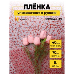 Пленка матовая Паутинка 70см х 10м красный