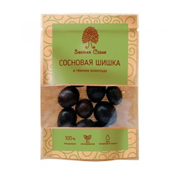 Сосновая шишка в темном шоколаде 60 г Сибирский Кедр