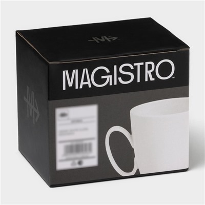 Кружка керамическая Magistro White gloss, 400 мл