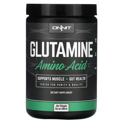 Onnit, Глутамин, аминокислоты, 300 г (10,6 унции)