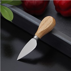 Нож для сыра Доляна «Ломоть», ручка из гевеи, 12,1×3 см