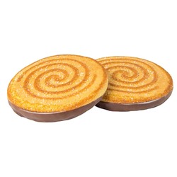 Печенье сахарное Вихарек с глазированным дном (вкус апельсина) 4 ур306