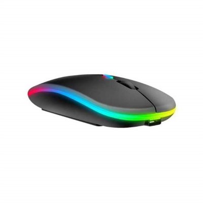 Беспроводная бесшумная компьютерная мышь с подсветкой RGB