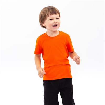 Футболка детская, цвет оранжевый, рост 86 см