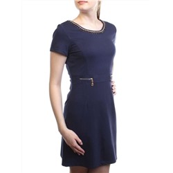 1603 DK. BLUE Платье женское (90% хлопок, 10% полиэстер)