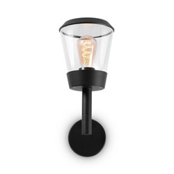 Бра Outdoor O039WL-01B, E27, 1х23 Вт, 209х175х406 мм, чёрный