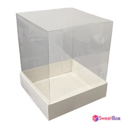 Коробка с пластиковым с куполом 15х15х18 см