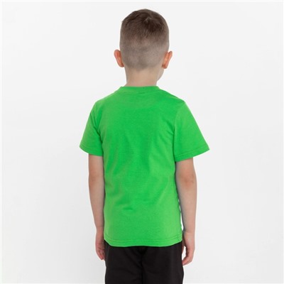 Футболка детская, цвет зелёный, рост 86 см