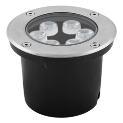 Светильник тротуарный Feron SP4112, IP67, LED, 6 Вт, 120х120х90 мм, цвет металлик