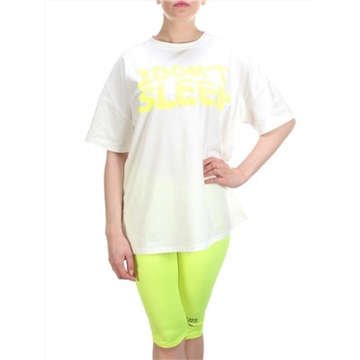 KD-862 WHITE/LIGHTGREEN Костюм-двойка женский 7986 TREND