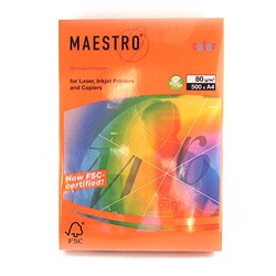 Бумага А4 IQ Color-43 500л (INT-оранжевый) уп5 арт.0215-188