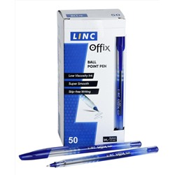 Ручка шариковая "Linc Offix" синяя одноразовая 1мм 1500FW/blue