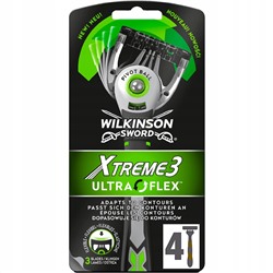Станок для бритья одноразовый Schick (Wilkinson Sword) Xtreme-3 Ultra Flex (4шт.)