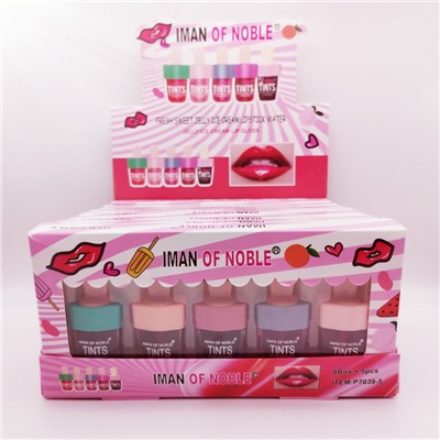 Тинты для губ Iman Of Noble Jelly Ice Cream Lip Gloss 5 шт.