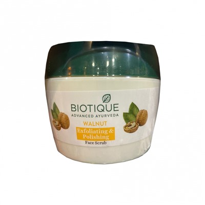 Очищающий скраб для лица с маслом грецкого ореха (BIO NUT walnut scrub Biotique) | Биотик 175г