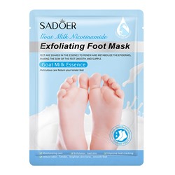 Отшелушивающая маска-носочки для ног с козьим молоком и никотинамидом SADOER Goat Milk Nicotinamide Exfoliating Foot Mask, 35 гр