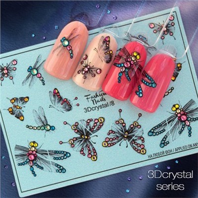 Fashion Nails, Слайдер-дизайн 3Dcrystal/8