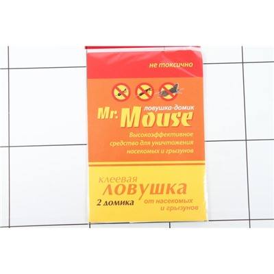 Mr.Mouse домик клеевой от грызунов 2шт М0268 /96шт